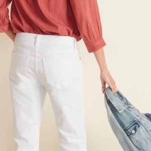 White Distressed Boyfriend Jeans